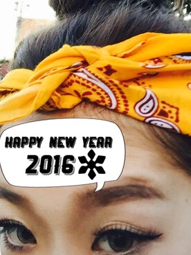 「happy new year」｜micaさん（レディース・157cm）の冬コーディネート