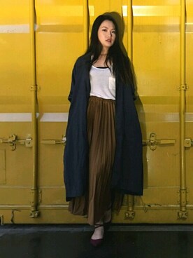 「大衣外套」｜Arielさん（レディース・165cm）の秋コーディネート