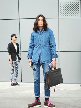 「streetsnap」｜「アイテム（その他）」を使った、ILIKESTREETさん（メンズ・185cm）の夏コーディネート