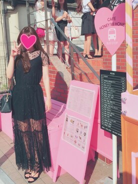 「アイテム（ボストンバッグ）」を使った、kahoさん（レディース・165cm・10代）の秋コーディネート