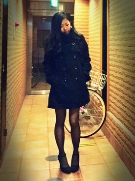 「muse muse（ミューズミューズ）のアイテム（ジャケット/アウター）」を使った、ミユキ✞さん（レディース・157cm）の秋コーディネート