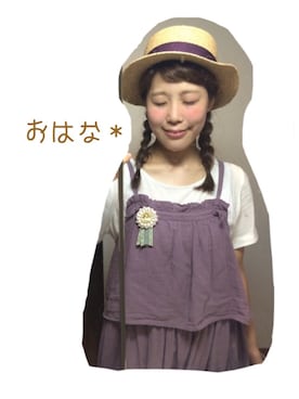 「Kukka Lucca（クッカ　ルッカ）のアイテム」を使った、おはな＊さん（レディース・162cm）の夏コーディネート