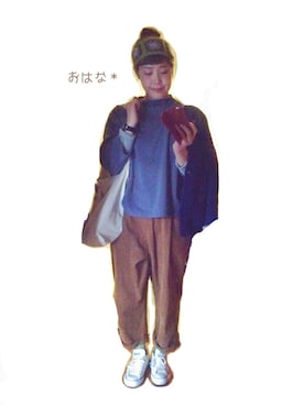 「chambre de charme（シャンブルドゥシャーム）のアイテム（その他トップス）」を使った、おはな＊さん（レディース・163cm）の冬コーディネート