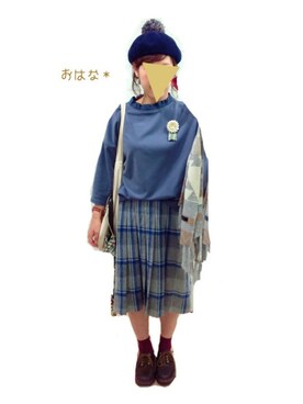 「Kukka Lucca（クッカ　ルッカ）のアイテム」を使った、おはな＊さん（レディース・163cm）の秋コーディネート