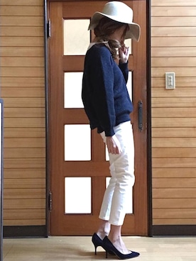 「Manolo Blahnik（マノロ・ブラニク）のアイテム（パンプス）」を使った、N.aiさん（レディース・155cm）の春コーディネート