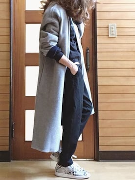 「B'2nd（ビーセカンド）のアイテム（スウェット）」を使った、N.aiさん（レディース・155cm）の春コーディネート