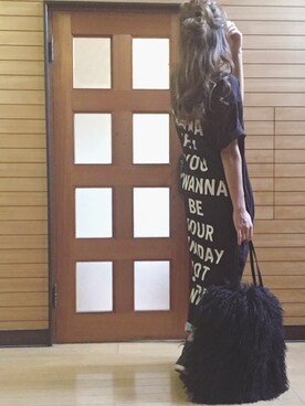 「EMODA（エモダ）のアイテム（トートバッグ）」を使った、N.aiさん（レディース・155cm）の秋コーディネート