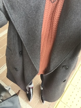 「RODE SKO」｜「アイテム（ピーコート）」を使った、KKZ-1さん（レディース・160cm）の冬コーディネート