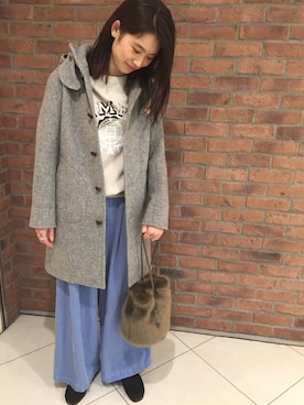 「スエット」｜「アイテム（モカシン/デッキシューズ）」を使った、izumi satoさん（レディース・164cm）の秋コーディネート