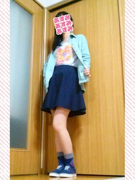 「透け素材」｜「アイテム（ジャケット/アウター）」を使った、あすみさん（レディース・169cm）の春コーディネート