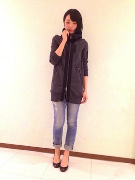 「TYPE BLUE（タイプブルー）のアイテム（パンツ）」を使った、miki wさん（レディース・164cm）の夏コーディネート