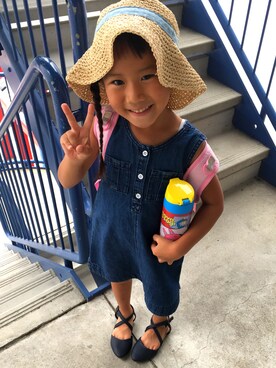 「アイテム（ドレス）」を使った、a.s.sさん（キッズ・110cm）の夏コーディネート