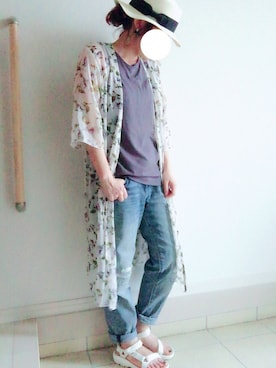 nonさん（レディース・154cm）の夏コーディネート