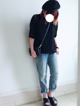 「SEVENDAYS=SUNDAY（セブンデイズサンデイ）のアイテム（ハンチング/ベレー帽）」を使った、nonさん（レディース・154cm）の秋コーディネート