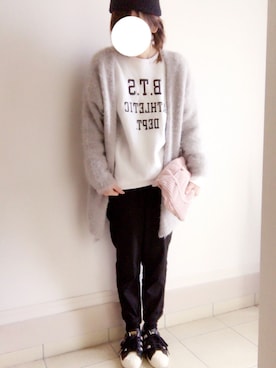 「Lee（リー）のアイテム（クラッチバッグ）」を使った、nonさん（レディース・154cm）の秋コーディネート