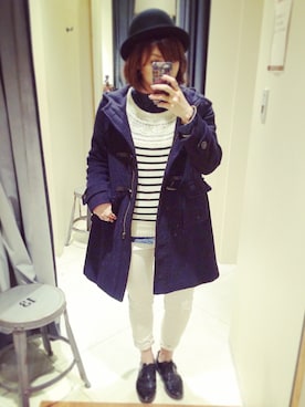 「ANOTHER BRANCH（アナザーブランチ）のアイテム（ジャケット/アウター）」を使った、さ よさん（レディース・156cm）の冬コーディネート