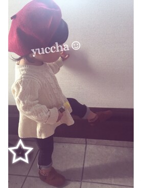 「babygap」｜「アイテム（モカシン/デッキシューズ）」を使った、mosomiii☺︎さん（キッズ・80cm）の冬コーディネート