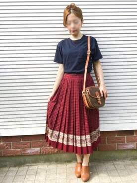 「セリーヌ」｜「アイテム（その他シューズ）」を使った、Yumiinさん（レディース・152cm）の夏コーディネート
