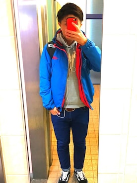 「Champion」｜「アイテム（PC・スマホグッズ/家電）」を使った、。さん（メンズ・173cm）の秋コーディネート