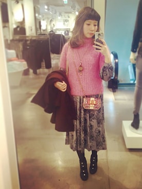 「chanel」｜「アイテム（ブーティ）」を使った、laniさん（レディース・153cm）の冬コーディネート