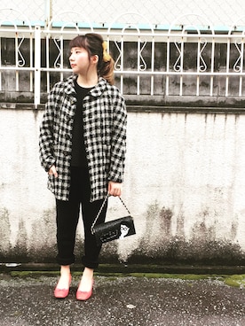 「chanel」｜「アイテム（ダウンジャケット/コート）」を使った、laniさん（レディース・153cm）の冬コーディネート
