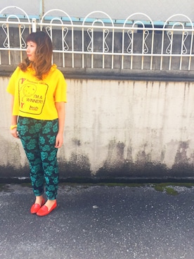 「あちゃちゅむ」｜「アイテム（バレエシューズ）」を使った、laniさん（レディース・153cm）の春コーディネート