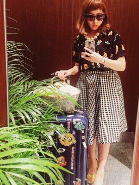 「アッシュペーフランス」｜laniさん（レディース・153cm）の夏コーディネート