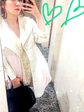 「あちゃちゅむ」｜「アイテム（ダウンジャケット/コート）」を使った、laniさん（レディース・153cm）の秋コーディネート