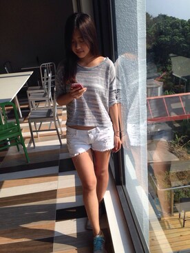 「white pants」｜lingさん（レディース・164cm）の秋コーディネート