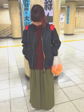 みきてぃ。さん（レディース・168cm）の冬コーディネート