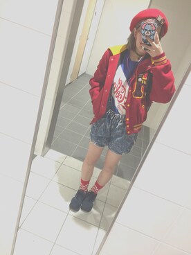 「あつぞこスニーカー」｜「アイテム（ジャケット/アウター）」を使った、みきてぃ。さん（レディース・166cm）の秋コーディネート
