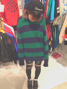 「Ralph Lauren」｜「アイテム（ハンチング/ベレー帽）」を使った、みきてぃ。さん（レディース・166cm）の秋コーディネート