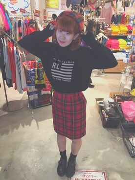 「タータンチェック」｜みきてぃ。さん（レディース・166cm）の秋コーディネート