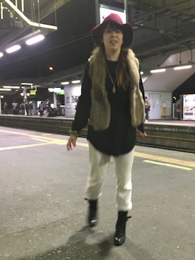 「anap mimpi（アナップミンピ）のアイテム（その他アウター）」を使った、り☆ささん（レディース・156cm）の春コーディネート