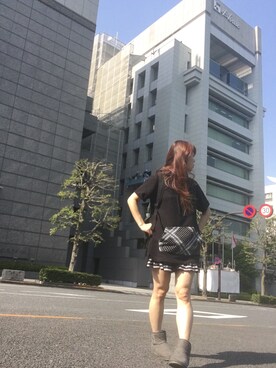「chapter world（チャプターワールド）のアイテム（ブーツ）」を使った、り☆ささん（レディース・156cm）の春コーディネート