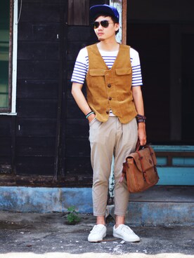 「McVingのアイテム」を使った、jackchiuさん（メンズ・176cm）の秋コーディネート