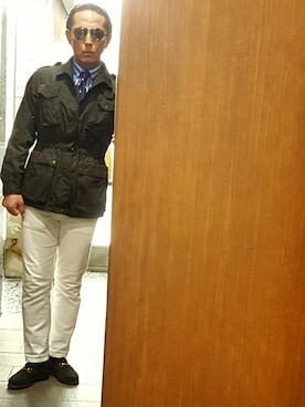 「ITALIAのアイテム（その他、その他）」を使った、Akinori Takashioさん（メンズ・174cm）の冬コーディネート