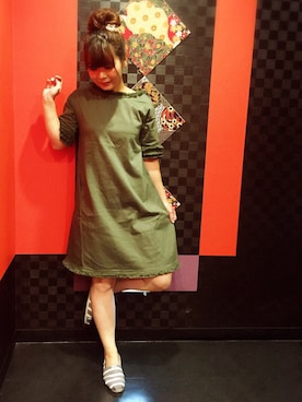 「プリクラ」｜「アイテム（ワンピース/ドレス）」を使った、KZTさん（レディース・164cm）の夏コーディネート
