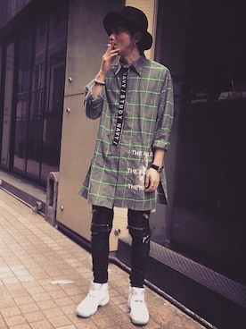 「hat」｜stone cheungさん（メンズ・175cm）の春コーディネート