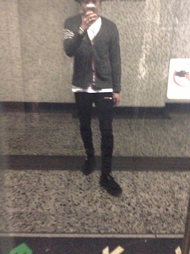 「Saint Laurent」｜「アイテム（ブルゾン）」を使った、stone cheungさん（メンズ・175cm）の秋コーディネート