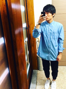 「アイテム（バングル/リストバンド）」を使った、kurioさん（メンズ・168cm・20代）の春コーディネート