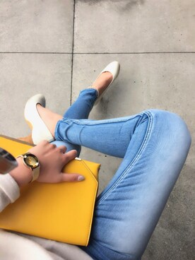 「さしいろ」｜「アイテム（パンプス）」を使った、piiiennさん（レディース・167cm）の春コーディネート