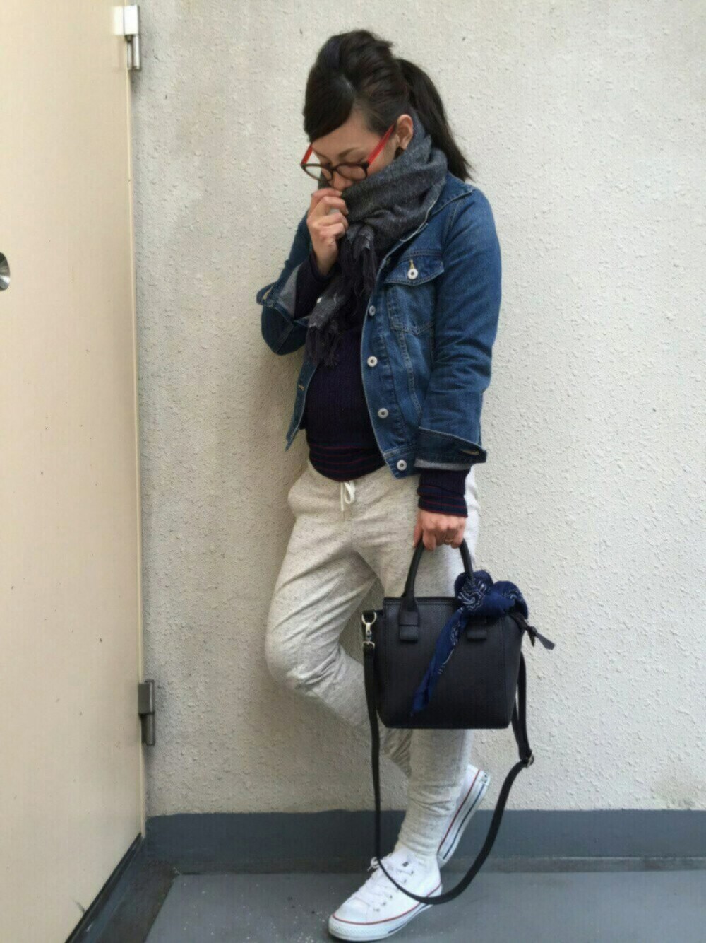 ＊:)ayaさんの「RB バイカラーマーブルピアス（SENSE OF PLACE by URBAN RESEARCH）」を使ったコーディネートの1枚目の写真