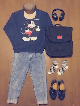 「Manhattan Portage」｜佐野さん（レディース・161cm）の冬コーディネート