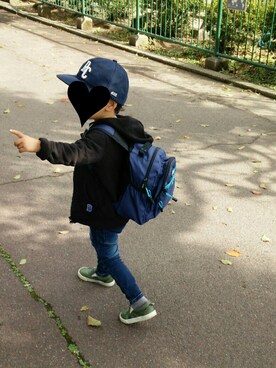 「babyGAP（babyGAP）のアイテム（シューズ）」を使った、Sooooさん（キッズ・100cm）の秋コーディネート