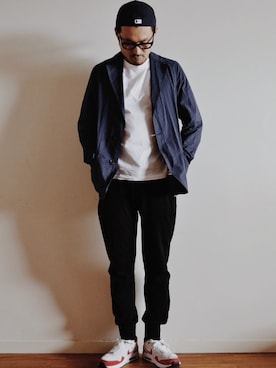 「umit benan（ウミットベナン）のアイテム」を使った、LION-DOさん（メンズ・178cm）の秋コーディネート