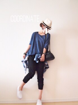 「LOAVES（ローヴス）のアイテム」を使った、natsuさん（レディース・160cm）の夏コーディネート