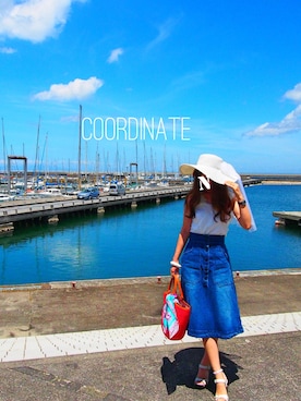 natsuさん（レディース・160cm）の夏コーディネート