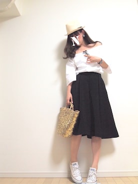 「LOAVES（ローヴス）のアイテム」を使った、natsuさん（レディース・161cm）の夏コーディネート