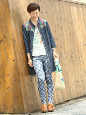 ebiharaさん(レディース・165cm)の春コーディネート